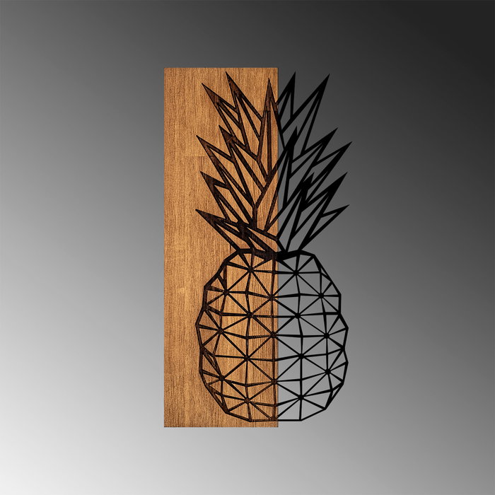 Wallity MA-298 Accesorio Decorativo de Pared en Nogal y Negro